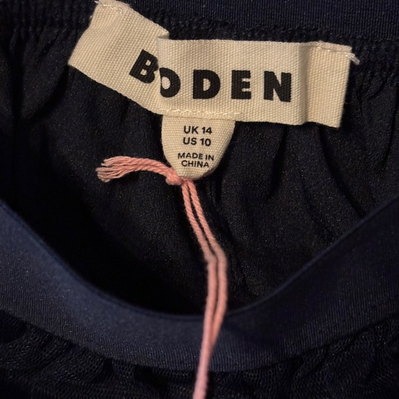 Boden Tiered Tulle Ruffled Maxi Skirt Navy Blue Women Size 10 NEW - Picture 3 of 3